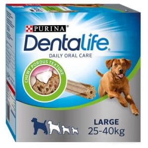 Purina Dentalife Tägliche Zahnpflege-Snacks für große Hunde (25-40 kg) - 72 Sticks  (24 x 106 g)