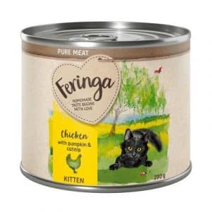 Feringa Pure Meat Kitten 6 x 200 g - Kaninchen mit Pastinaken und Katzenminze