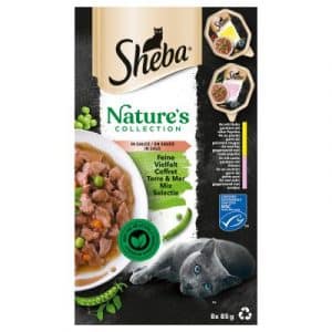 Sheba Nature's Collection in Sauce 32 x 85 g - Feine Vielfalt