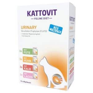Kattovit Urinary Pouches 12 x 85 g - Mix (4 Sorten)