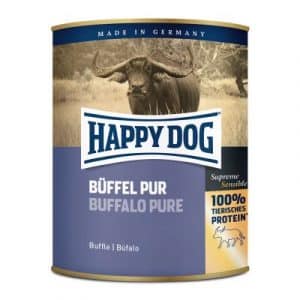 Sparpaket Happy Dog Pur 12 x 800 g - Büffel Pur