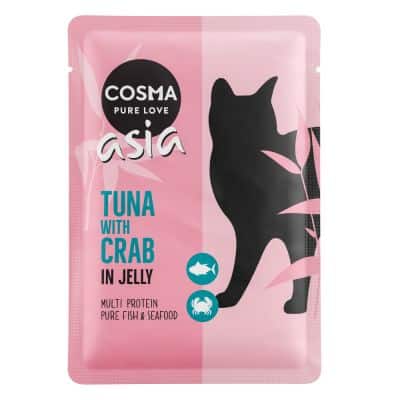 Cosma Asia in Jelly Frischebeutel 6 x 100 g - Thunfisch & Krebsfleisch