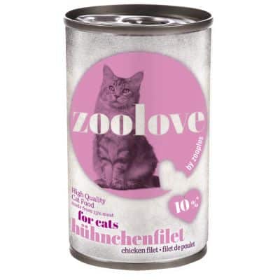 Sparpaket: zoolove Katzenfutter 24 x 140 g - Thunfisch