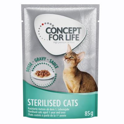Concept for Life Sterilised Cats - in Soße - 12 x 85 g