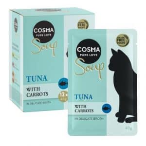 Cosma Soup 12 x 40 g  Thunfisch und Hühnchen mit Süßkartoffel