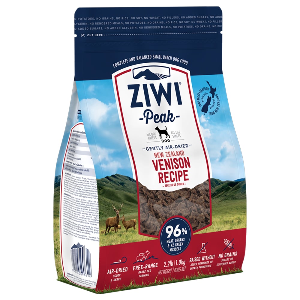 Ziwi Peak Air Dried Hundefutter mit Hirsch - Sparpaket: 4 x 1 kg