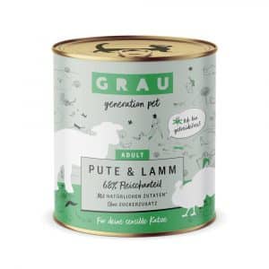 GRAU Adult Getreidefrei 6 x 800 g - Pute & Lamm