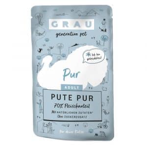 Sparpaket GRAU Adult Getreidefrei 32 x 125 g - Pute Pur