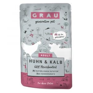 Sparpaket GRAU Adult Getreidefrei 32 x 125 g - Huhn & Kalb