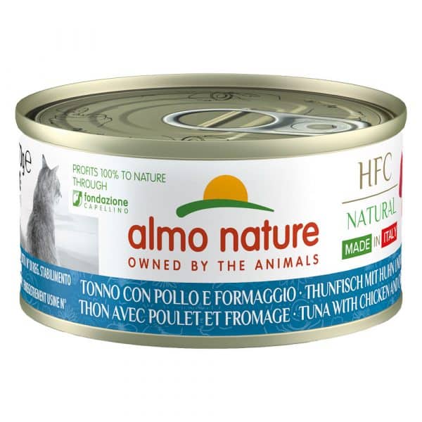 Sparpaket Almo Nature HFC Natural Made in Italy 12 x 70 g - Thunfisch