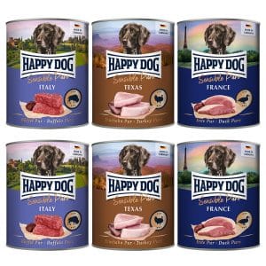 Happy Dog Sensible Pure 6 x 800 g - Mix Sensible (3 Sorten)