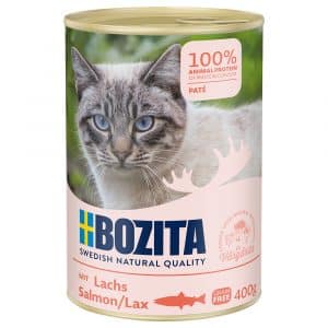 Sparpaket Bozita 12 x 400 g - Lachs Pate