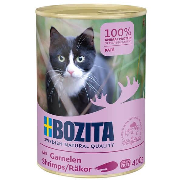 Sparpaket Bozita 12 x 400 g - Garnelen Pate