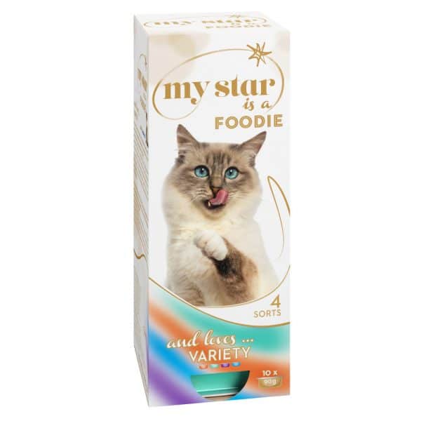 10 x 90 g My Star zarte Mousse  - My Star is a Foodie - gemischtes Paket