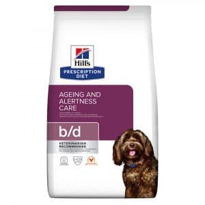 Hill's Prescription Diet b/d Ageing Care Trockenfutter für Hunde mit Huhn - 3 kg
