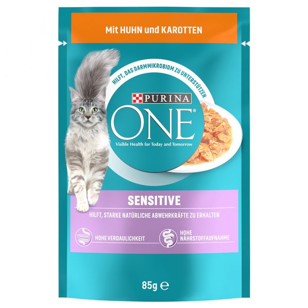 Purina One Sensitive - Huhn/Karotte 13 x 85 g