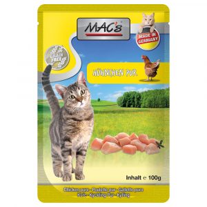 Aktionsangebot - MAC´s Cat Pouch 48 x 100 g - Huhn pur