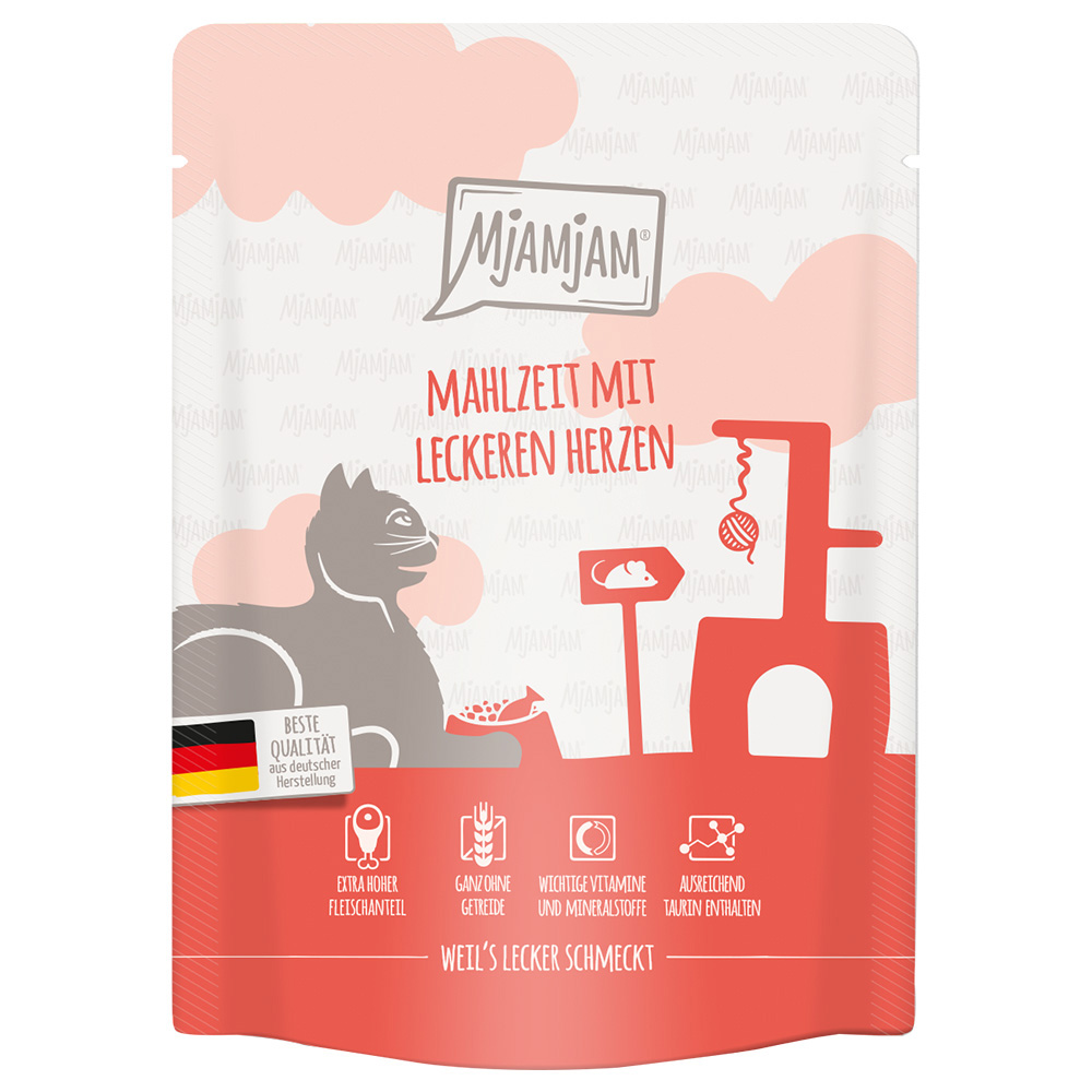 MjAMjAM Quetschie 6 x 300 g - Mahlzeit mit leckeren Herzen