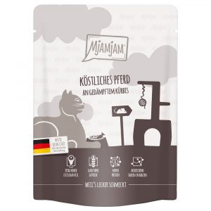 Sparpaket MjAMjAM Quetschie 24 x 300 g - köstliches Pferd an gedämpftem Kürbis