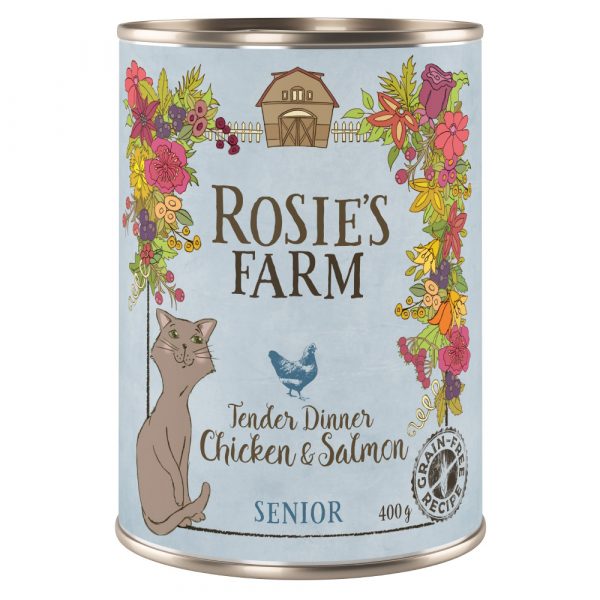 Rosie's Farm Senior 6 x 400 g  - Senior: Huhn & Lachs