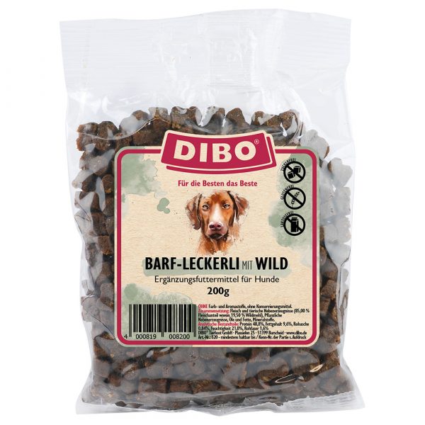 DIBO BARF-Leckerli mit Wild - 2 x 200 g