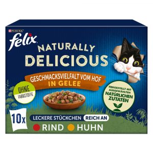 Mixpack Felix Naturally Delicious 10 x 80 g - Farm-Auswahl in Gelee
