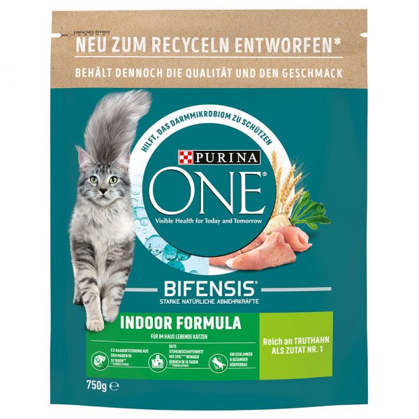 Purina ONE Indoor Formula mit Truthahn - 750 g