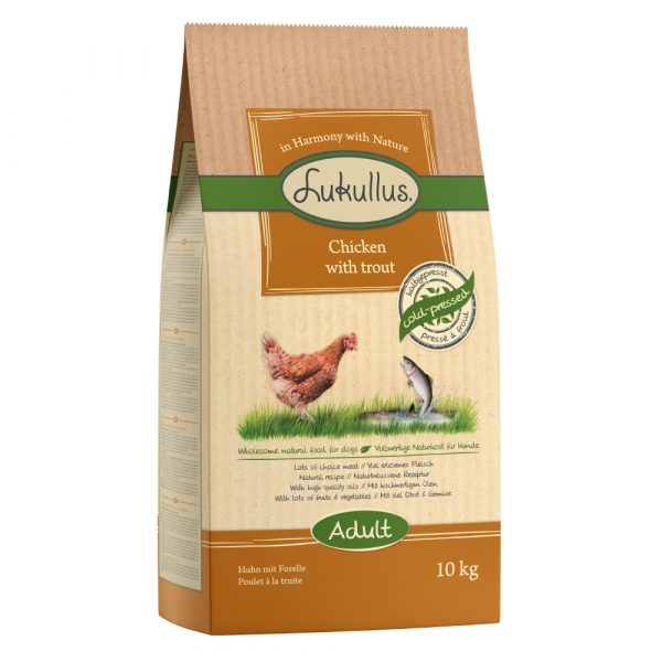 Sparpaket Lukullus  2 x 10 kg / 15 kg - Adult Huhn & Forelle (2 x 10 kg)