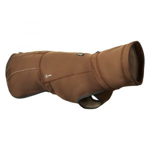 Hurtta Bare Softshell-Hundejacke Chocolate - ca. 55 cm Rückenlänge