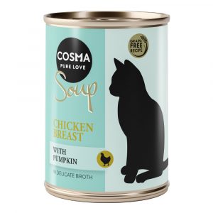 Sparpaket Cosma Soup 12 x 100 g - Hühnchenbrust mit Kürbis