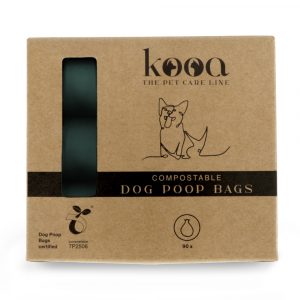 kooa Kompostierbare Hundekotbeutel - 6 Rollen à 15 Beutel