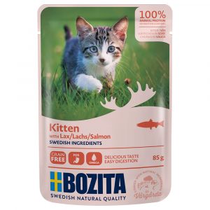 Bozita Häppchen in Soße Kitten 12 x 85 g - Lachs