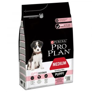 PURINA PRO PLAN Medium Puppy Sensitive Skin OPTIDERMA - 3 kg