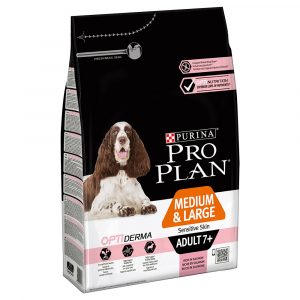 PURINA PRO PLAN Medium/Large Adult 7+ Sensitive Skin OPTIDERMA - Sparpaket: 2 x 3 kg