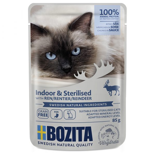 Bozita Häppchen in Soße Indoor & Sterilised 12 x 85 g - Rentier