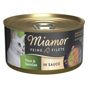 Miamor Feine Filets in Soße 24 x 85 g - Thunfisch & Gemüse