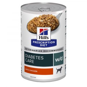 Hill's Prescription Diet w/d Diabetes Care mit Huhn - 48 x 370 g