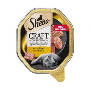 Sheba Craft Collection Schale 22 x 85 g - Pastete mit feinen Geflügel Stückchen