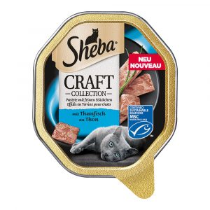 Sheba Craft Collection Schale 22 x 85 g - Pastete mit feinen Thunfisch Stückchen