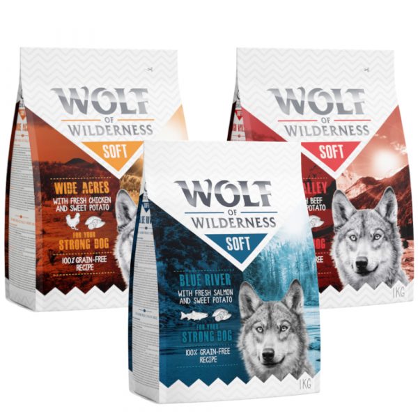 Wolf of Wilderness Adult Mix - getreidefrei - "Soft & Strong" Huhn