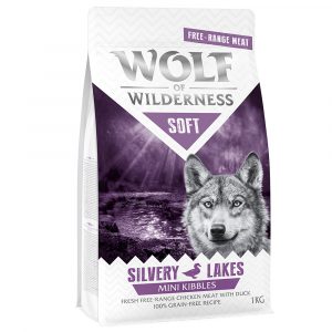 Wolf of Wilderness Mini "Soft - Silvery Lakes" Freiland-Huhn & Ente - getreidefrei 5 x 1 kg