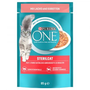 Purina One Sterilised - Lachs/Karotte (13 x 85 g)