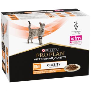 Purina Pro Plan Veterinary Diets Feline OM ST/OX - Obesity Management Huhn - 20 x 85 g