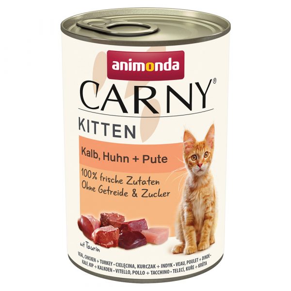 Sparpaket Animonda Carny Kitten 24 x 400 g - Kalb