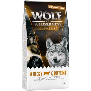 Wolf of Wilderness "Rocky Canyons" Freiland-Rind - getreidefrei - 2 x 12 kg