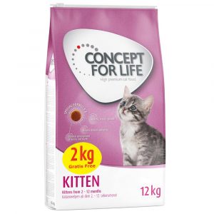 10 + 2 kg gratis! 12 kg Concept for Life für Katzen im Bonusbag - Kitten (10 + 2 kg)