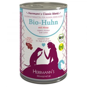 Herrmann's Menü Classic 6 x 400 g - Bio Huhn mit Bio Hirse