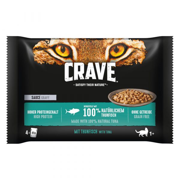 Sparpaket Crave Pouch Multipack 52 x 85 g - Sauce mit Thunfisch