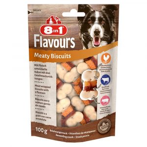 8in1 Flavours Meaty Biscuits Huhn - 3 x 100 g
