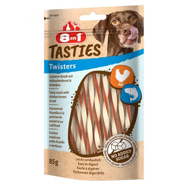 8in1 Tasties Huhn Twisters - 6 x 85 g